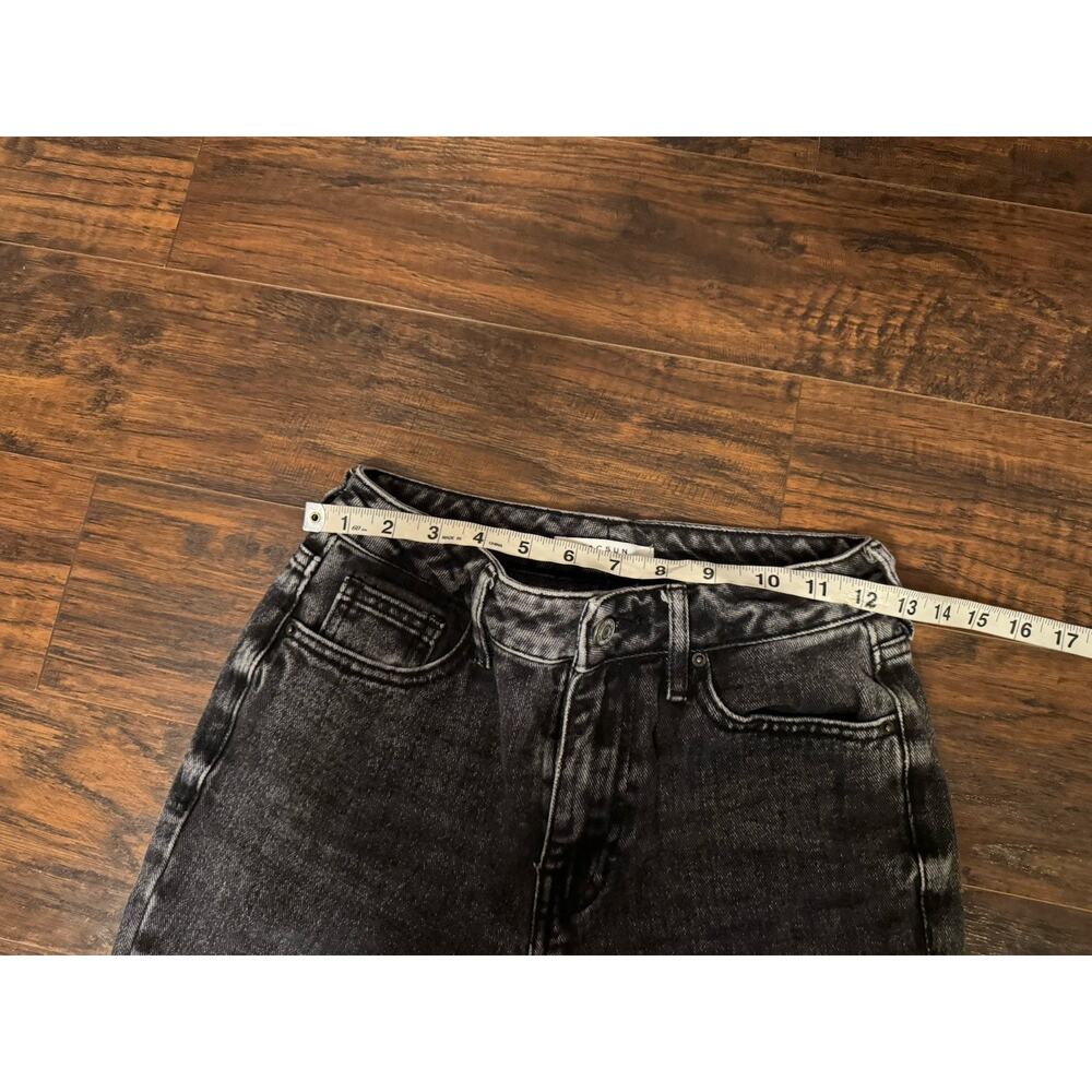 Pacsun Jeans Womens 24 S Dark Black Denim Pants Mom Cotton Tapered Casual - Picture 6 of 9